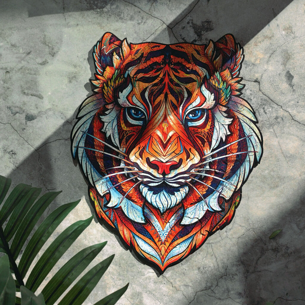 Medinė dėlionė Unidragon Lovely Tiger, 104 det. цена и информация | Dėlionės (puzzle) | pigu.lt