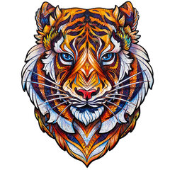 Medinė dėlionė Unidragon Lovely Tiger, 104 det. kaina ir informacija | Dėlionės (puzzle) | pigu.lt