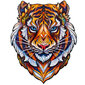 Medinė dėlionė Unidragon Lovely Tiger, 104 det. цена и информация | Dėlionės (puzzle) | pigu.lt