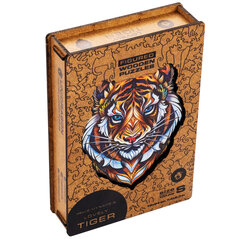 Medinė dėlionė Unidragon Lovely Tiger, 181 det. kaina ir informacija | Dėlionės (puzzle) | pigu.lt