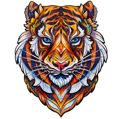 Medinė dėlionė Unidragon Lovely Tiger, 181 det. цена и информация | Пазлы | pigu.lt