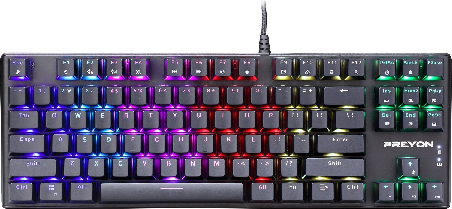 Preyon Brown Blitz Claw Gateron PBRBC87B kaina ir informacija | Klaviatūros | pigu.lt