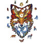 Medinė dėlionė Unidragon Fiery Fox, 308 det. kaina ir informacija | Dėlionės (puzzle) | pigu.lt