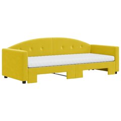 Sofa-lova vidaXL, 80x200 cm, geltona kaina ir informacija | Lovos | pigu.lt