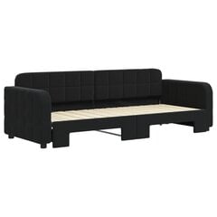 Sofa-lova vidaXL, 80x200 cm, juoda kaina ir informacija | Lovos | pigu.lt