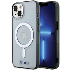 Etui BMW BMHMP15SHCRS iPhone 15 6.1" przezroczysty|transparent hardcase Silver Ring MagSafe цена и информация | Чехлы для телефонов | pigu.lt