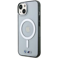 Etui BMW BMHMP15SHCRS iPhone 15 6.1" przezroczysty|transparent hardcase Silver Ring MagSafe цена и информация | Чехлы для телефонов | pigu.lt