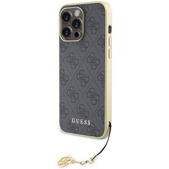 Guess GUHCP15XGF4GGR iPhone 15 Pro Max 6.7" szary|grey hardcase 4G Charms Collection цена и информация | Чехлы для телефонов | pigu.lt