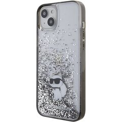 Karl Lagerfeld KLHCP15MLKCNSK iPhone 15 Plus 6.7" transparent hardcase Liquid Glitter Choupette цена и информация | Чехлы для телефонов | pigu.lt