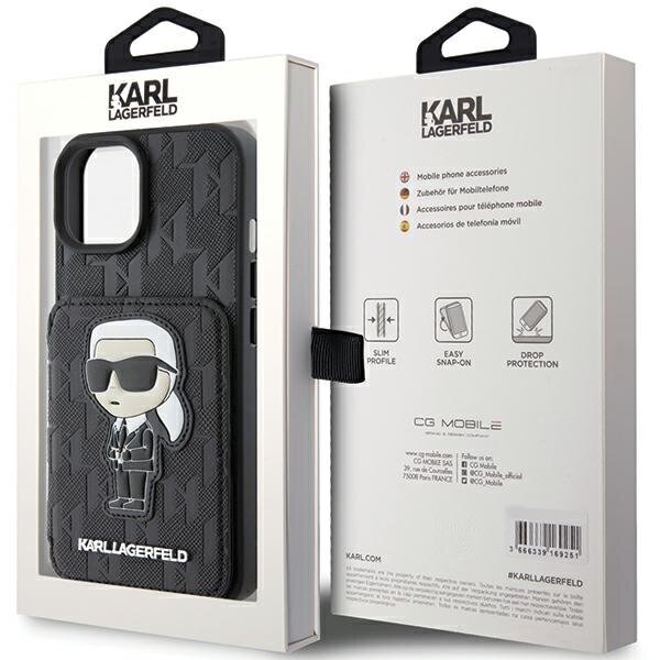 CG Mobile Karl Lagerfeld Case KLHCP15SSAKKNSCK kaina ir informacija | Telefono dėklai | pigu.lt