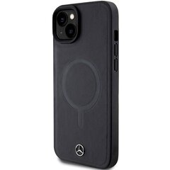 Mercedes MEHMP15M23RCMK iPhone 15 Plus 6.7" czarny|black hardcase Smooth Leather MagSafe цена и информация | Чехлы для телефонов | pigu.lt