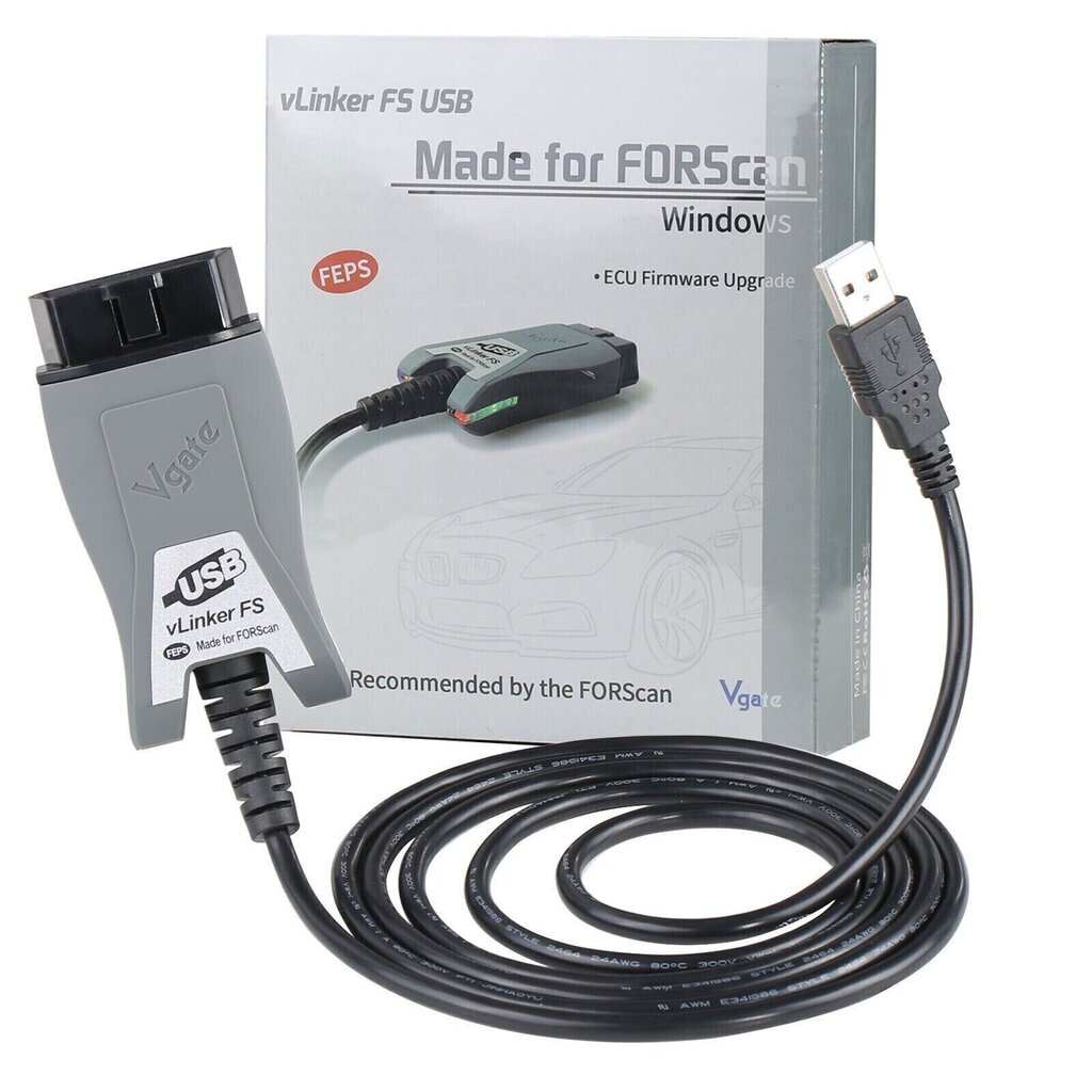 Vgate vLinker FS USB FORScan Ford FEPS MS CAN MIC3322 цена | pigu.lt