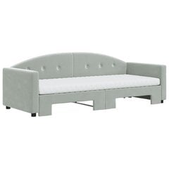 Sofa-lova vidaXL, 80x200 cm, pilka kaina ir informacija | Lovos | pigu.lt