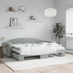 Sofa-lova vidaXL, 80x200 cm, pilka kaina ir informacija | Lovos | pigu.lt