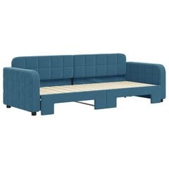 Sofa-lova vidaXL, 80x200 cm, mėlyna kaina ir informacija | Lovos | pigu.lt