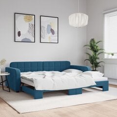 Sofa-lova vidaXL, 90x200 cm, mėlyna цена и информация | Кровати | pigu.lt