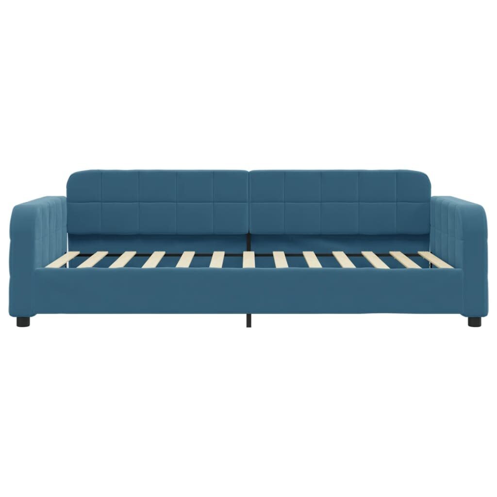 Sofa-lova vidaXL, 90x200 cm, mėlyna kaina ir informacija | Lovos | pigu.lt