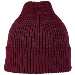 Вязаная зимняя шапка унисекс из шерсти мериноса Buff Solid Garnet цена и информация | Женские шапки | pigu.lt