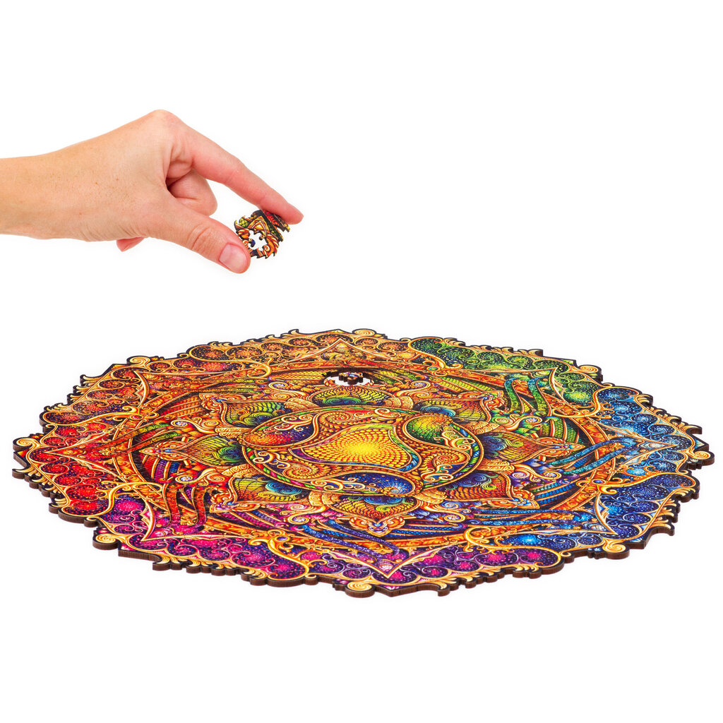 Medinė dėlionė Unidragon Mandala Inexhaustible Abundance, 200 det. kaina ir informacija | Dėlionės (puzzle) | pigu.lt