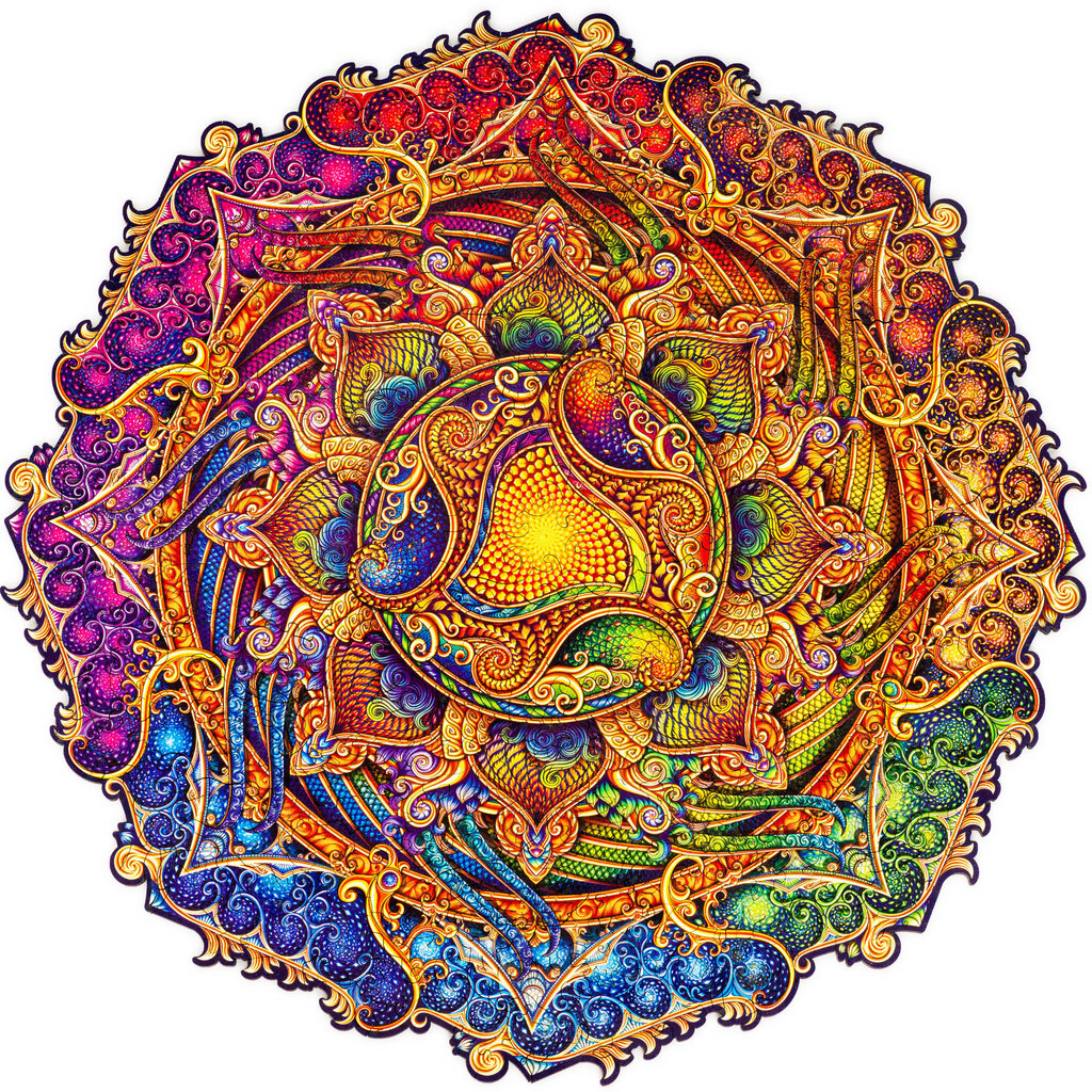 Medinė dėlionė Unidragon Mandala Inexhaustible Abundance, 200 det. kaina ir informacija | Dėlionės (puzzle) | pigu.lt