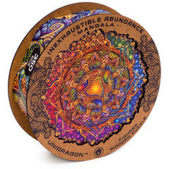 Medinė dėlionė Unidragon Mandala Inexhaustible Abundance, 350 det. kaina ir informacija | Dėlionės (puzzle) | pigu.lt