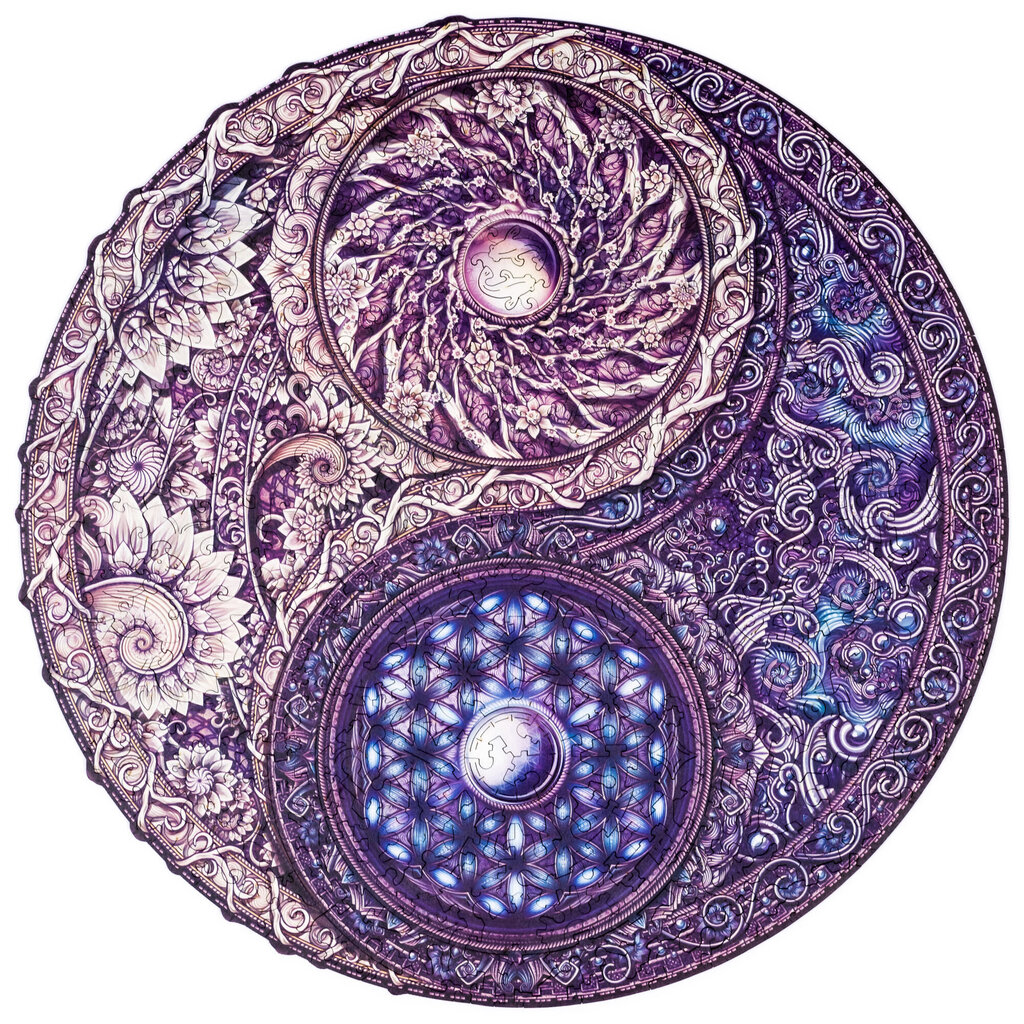 Medinė dėlionė Unidragon Mandala Overarching Opposites, 200 det. цена и информация | Dėlionės (puzzle) | pigu.lt