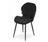 Kėdė Muf-Art, juoda kaina ir informacija | Virtuvės ir valgomojo kėdės | pigu.lt