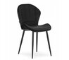 Kėdė Muf-Art, juoda цена и информация | Virtuvės ir valgomojo kėdės | pigu.lt