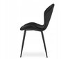 Kėdė Muf-Art, juoda kaina ir informacija | Virtuvės ir valgomojo kėdės | pigu.lt