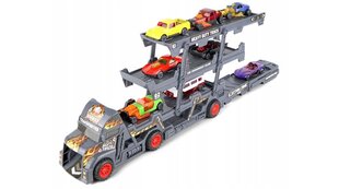 Automobilių vilkikas su mašinėlėmis, pilkas kaina ir informacija | Žaislai berniukams | pigu.lt