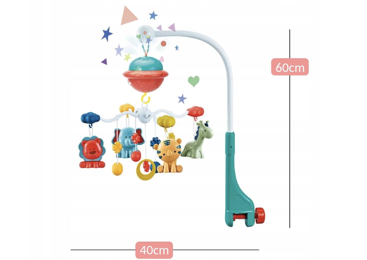 Lovytės karuselė su nuotolinio valdymo pulteliu Stator kaina ir informacija | Žaislai kūdikiams | pigu.lt