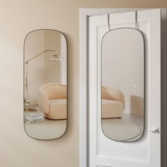 Sieninis veidrodis Songmics, 120x47 cm, sidabrinis kaina ir informacija | Veidrodžiai | pigu.lt