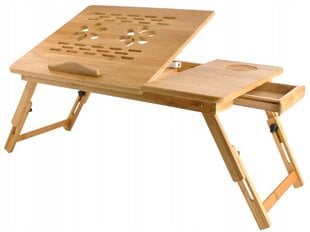 Sulankstomas stalas kompiuteriui Ruhhy S7974, 67x34,6x26,5 cm, rudas kaina ir informacija | Kompiuteriniai, rašomieji stalai | pigu.lt