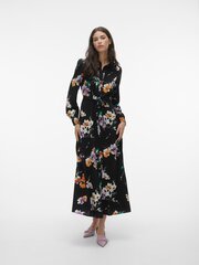 Vero Moda женское платье 10294989*02, черный/оранжевый 5715428587594 цена и информация | Платья | pigu.lt