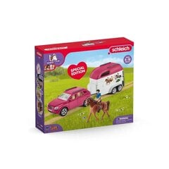 Набор фигурок «Автомобиль с прицепом» Basic Horse Club цена и информация | Игрушки для девочек | pigu.lt