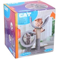 Kačių draskymo stovas su dviem lovelėmis, 50 cm kaina ir informacija | Draskyklės | pigu.lt