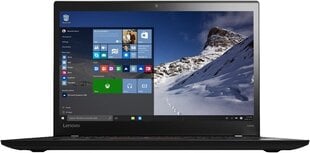 Lenovo ThinkPad T460s 14", Intel Core i5-6200U, 8GB, 512GB SSD, WIN 10, Juodas цена и информация | Ноутбуки | pigu.lt