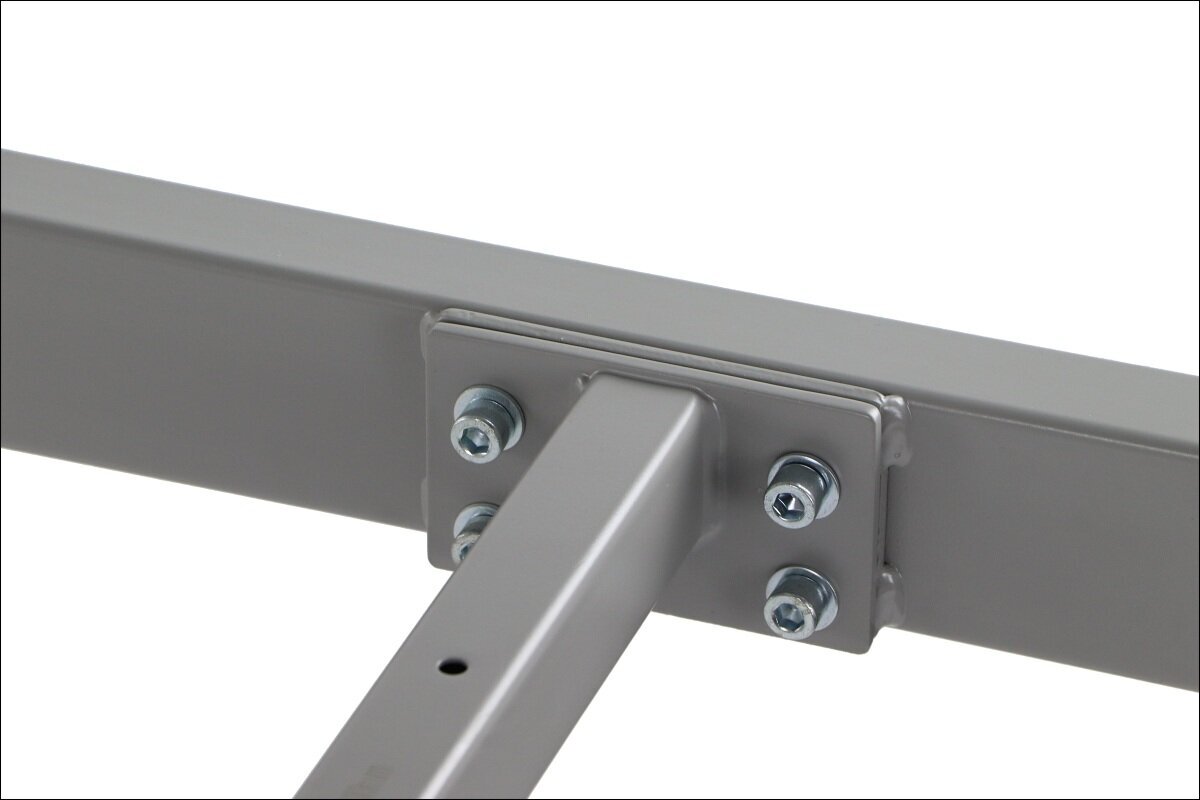 Metalinis rašomojo stalo rėmas Stema NY-131A, 70 cm, pilkas kaina ir informacija | Baldinės kojelės ir kojos | pigu.lt