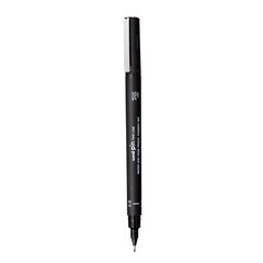 Маркер Uni-Ball Mitsubishi Pencil PIN 06-200(S), 12 шт., черный цвет цена и информация | Kanceliarinės prekės | pigu.lt