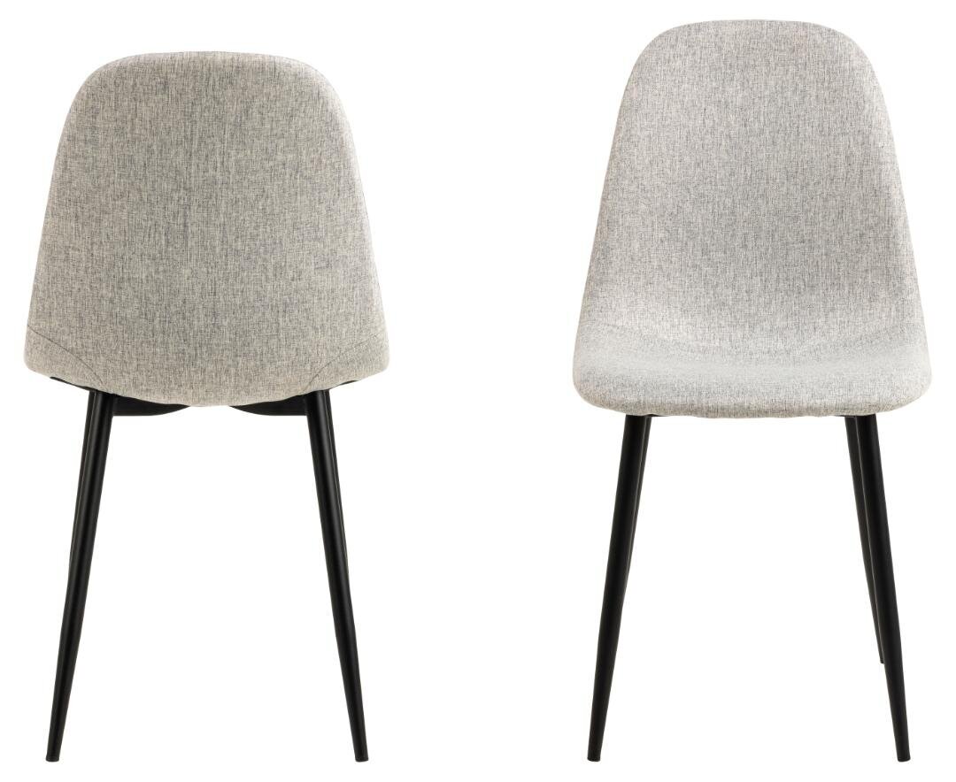 4-ių kėdžių komplektas Celia, pilkas kaina ir informacija | Virtuvės ir valgomojo kėdės | pigu.lt