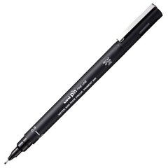 Маркер Uni-Ball Mitsubishi Pencil PIN 09-200(S), 12 шт., черный цвет цена и информация | Kanceliarinės prekės | pigu.lt