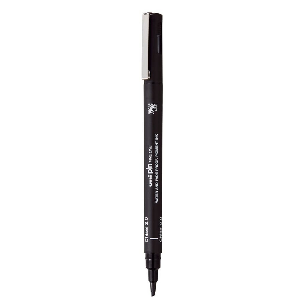 Žymeklis Uni-Ball Mitsubishi Pencil Pin CS2-200(S), 12 vnt, juodas цена и информация | Kanceliarinės prekės | pigu.lt
