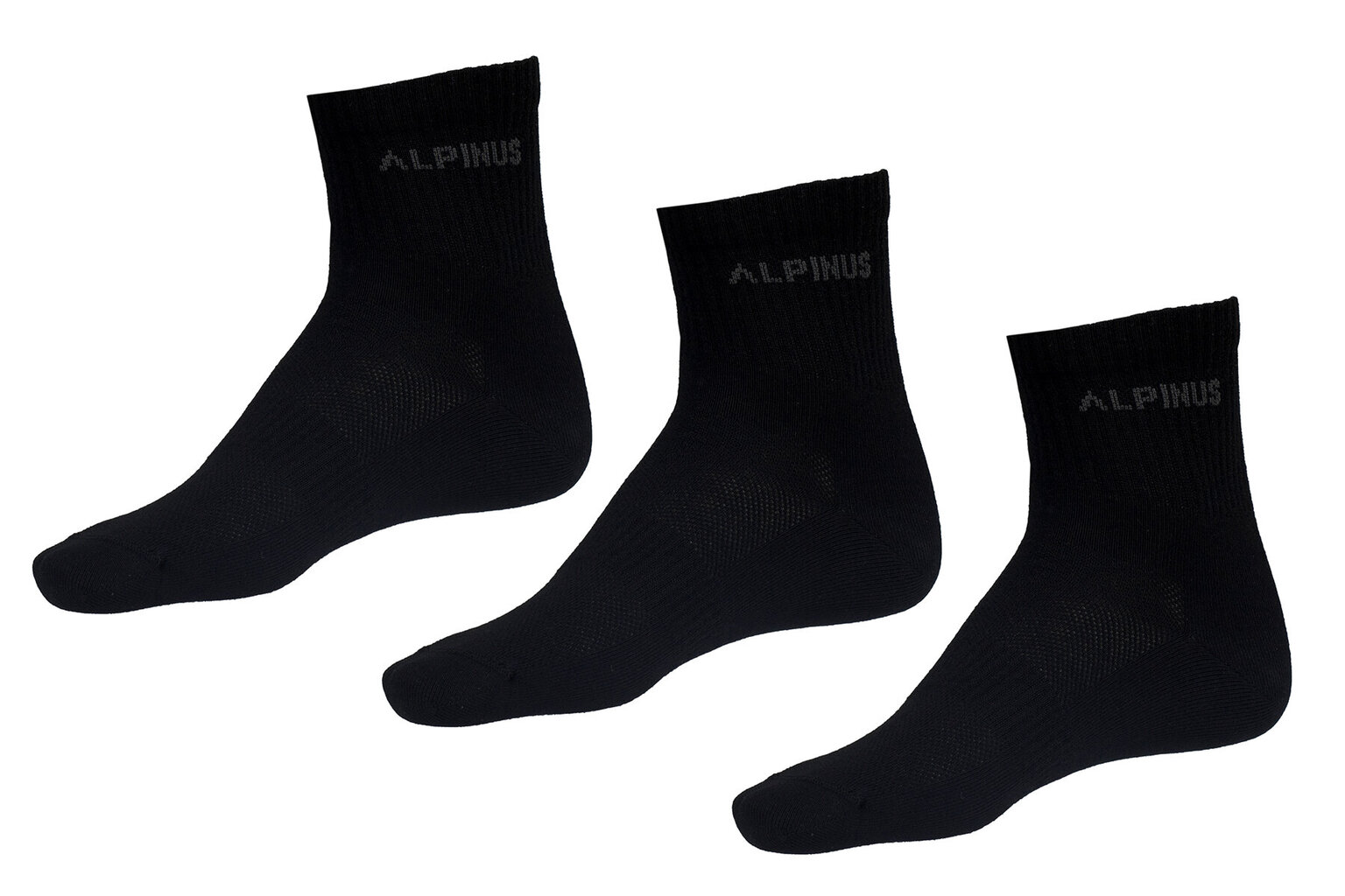 Kojinės unisex Alpinus Zadar FI11081, juodos, 3 poros цена | pigu.lt