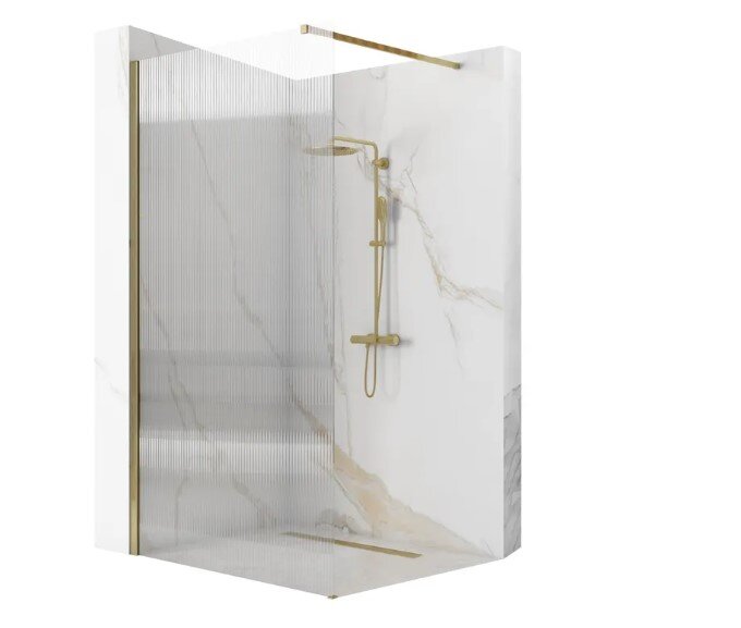 Rea aero intimo dušo sienelė šlifuotas auksas 100 kaina ir informacija | Dušo durys ir sienelės | pigu.lt