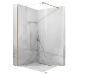 REA AERO dušo sienelė, šlifuotas auksas 100 kaina ir informacija | Dušo durys ir sienelės | pigu.lt