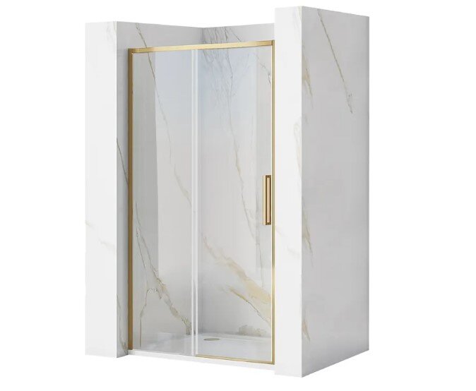 REA RAPID SLIDE 110 auksu padengtos stumdomos dušo durys цена и информация | Dušo durys ir sienelės | pigu.lt