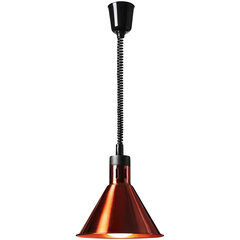 Инфракрасная ИК-лампа для подогрева пищи, подвесная, медь, диаметр. 27 см 250 Вт цена и информация | Люстры | pigu.lt