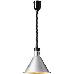 Инфракрасная ИК-лампа для подогрева пищи, подвесная, серебро, диаметр. 27,5 см, 250 Вт цена и информация | Люстры | pigu.lt