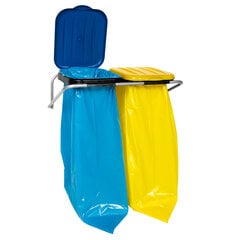 Настенный держатель для сортировки мусора, 2 цвета - мешки 120л. цена и информация | Кухонная утварь | pigu.lt