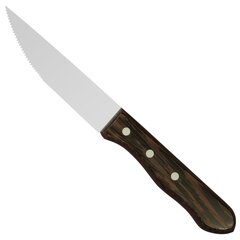 Нож для стейка с зубцами, нержавеющая сталь, деревянная ручка ВЕНГЕ, длина 125 мм - Hendi 841143 цена и информация | Ножи и аксессуары для них | pigu.lt
